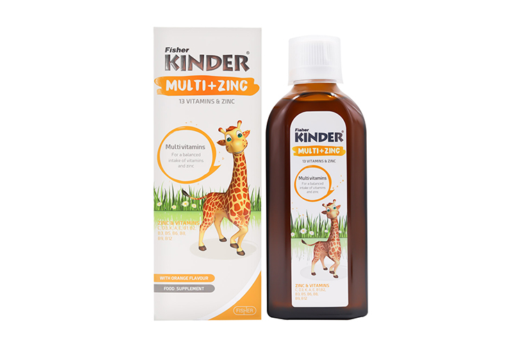 شربت مولتی ویتامین و زینک فیشر کیندر